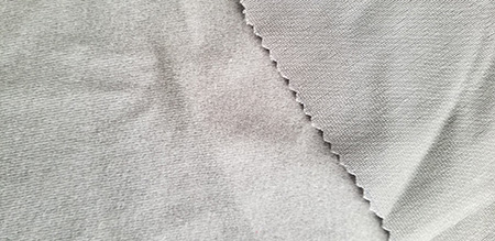 1-sided scratched tricot fabric
